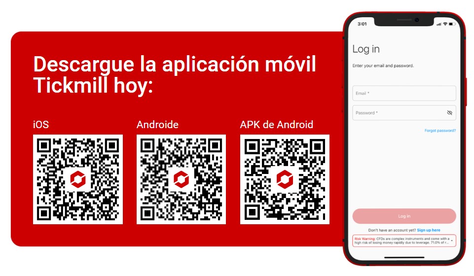 Aplicación móvil de Tickmill