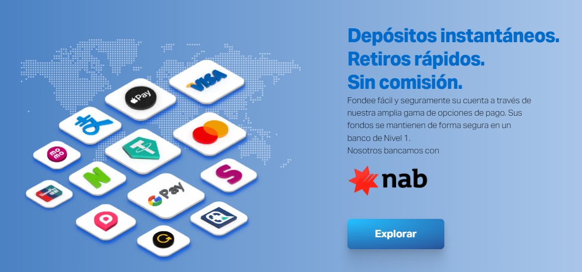 Depósitos y Retiros de TMGM