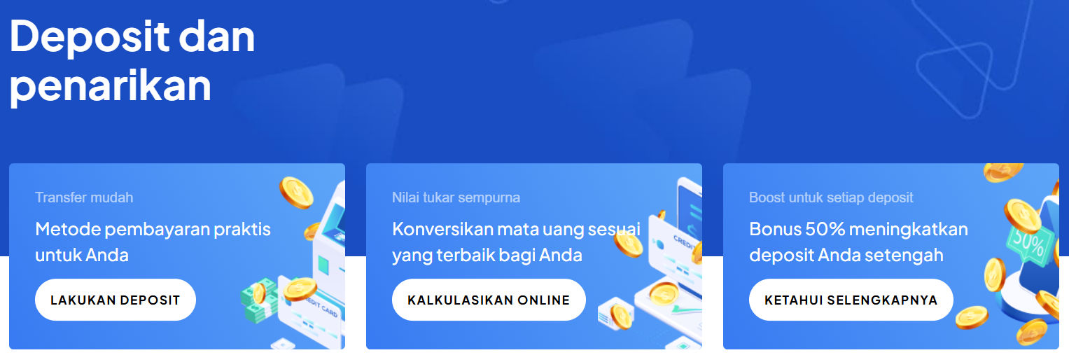 Deposit dan Penarikan Octa