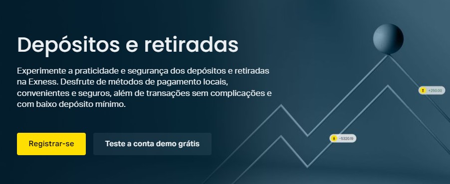 Depósitos e Retiradas Exness