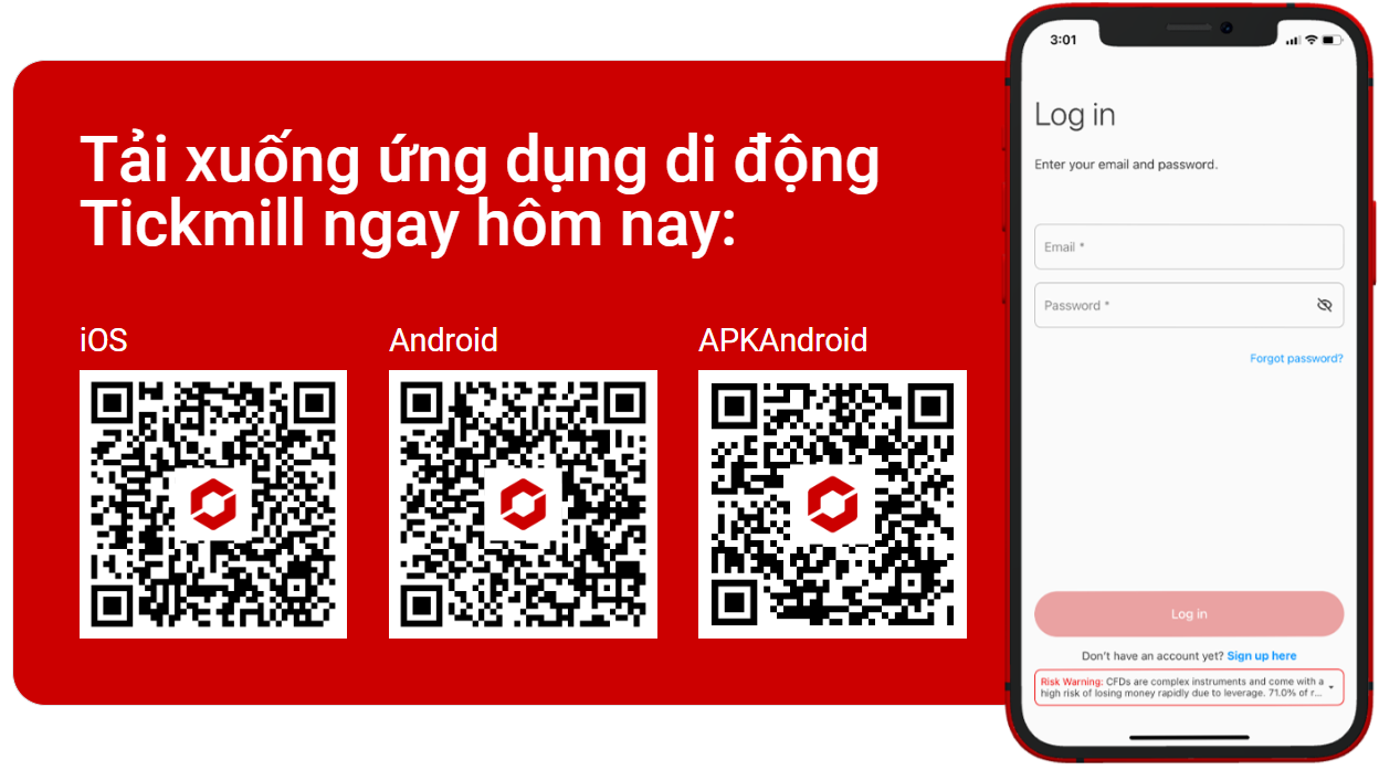 Ứng dụng di động Tickmill